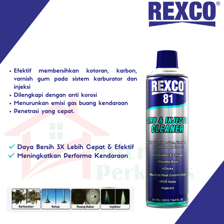 REXCO 81 500 ML Carb Injector Cleaner Pembersih Karburator Dan