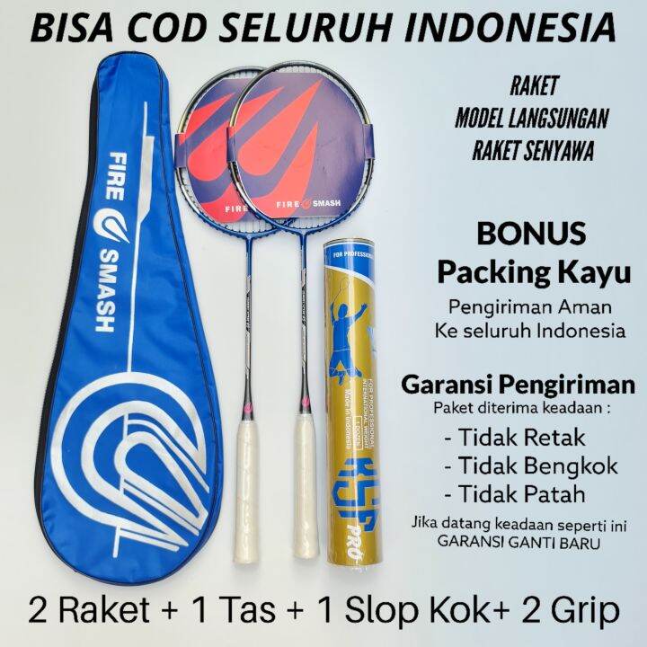 Full Senyawa Raket Badminton Paket Lengkap Raket Bulutangkis Tas