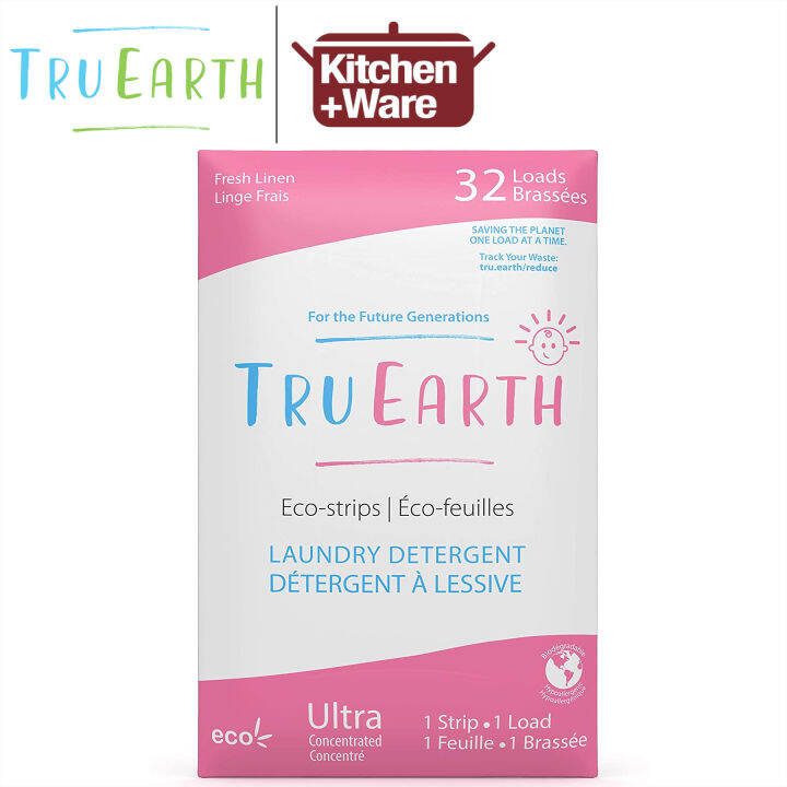 Tru Earth Eco Strips Laundry Detergent Baby 32 Loads 64 Loads 384