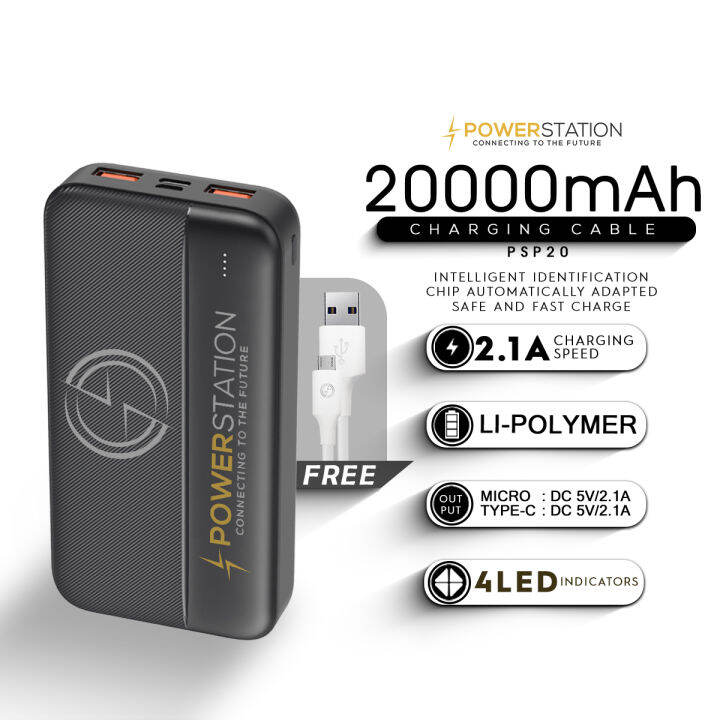 Powerstation Powerbank 20000mAh 0000mAh Lazada PH