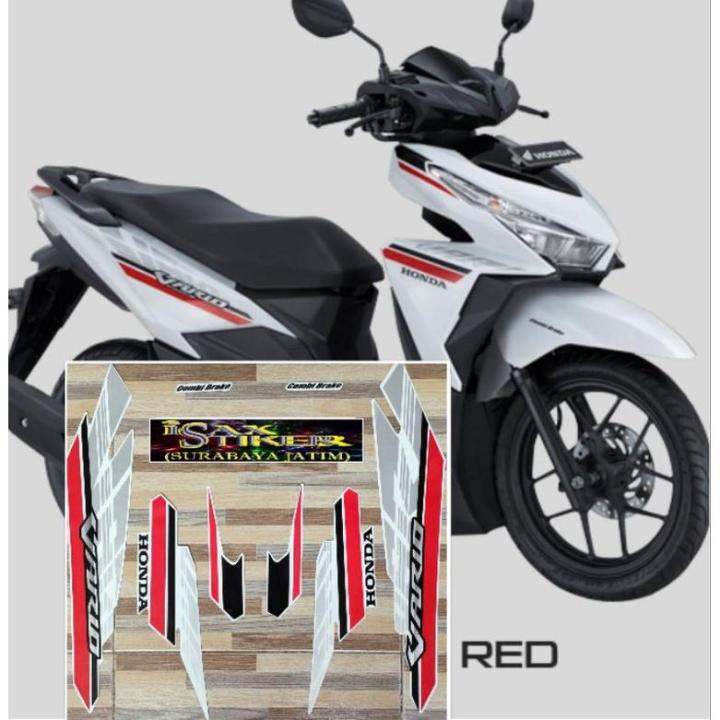 Striping Original Honda Vario 125 Putih Non ISS Tahun 2017 Lazada