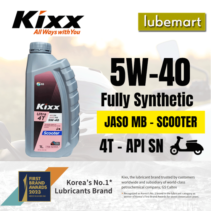 KIXX ULTRA 4T FULLY SYNTHETIC MOTORCYCLE ENGINE OIL 5W 40 FOR SCOOTER