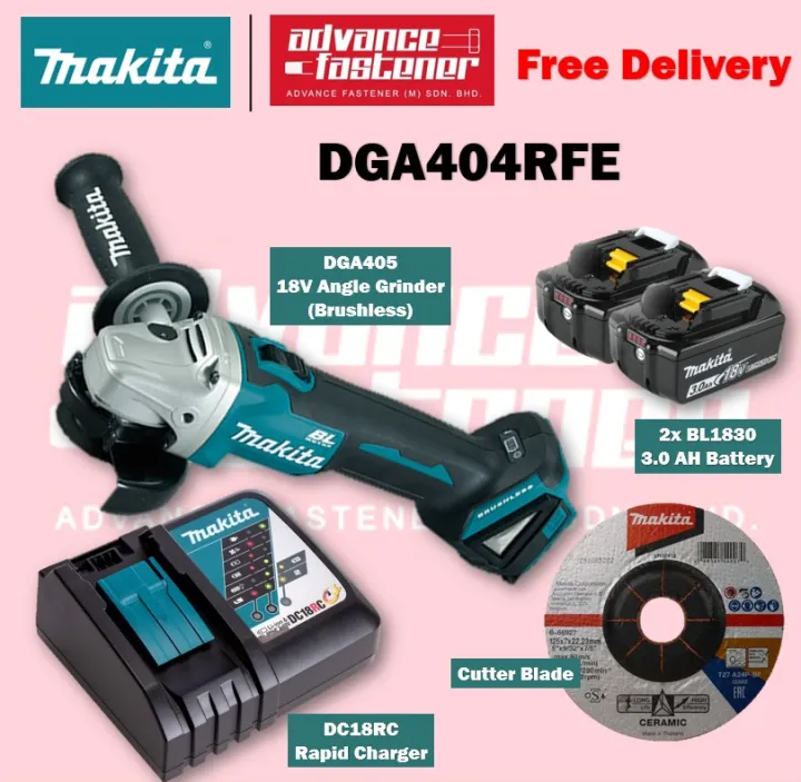 Makita Dga Z Dga Rfe V Cordless Angle Grinder Mm Lazada