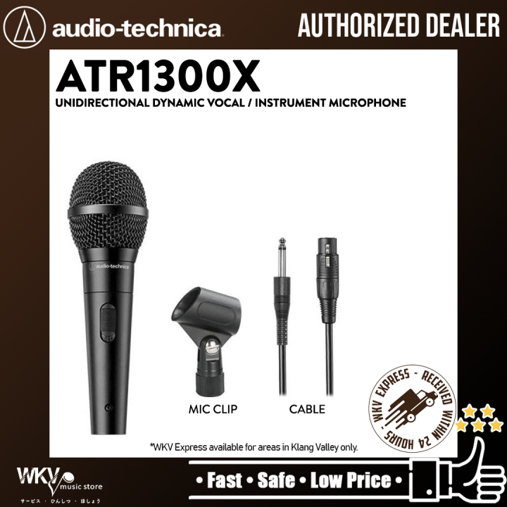 Audio Technica ATR1300x Unidirectional Dynamic Vocal Instrument