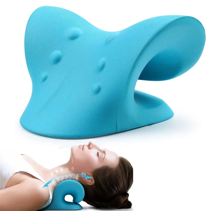 Cervical Traction Device PU Polyurethane Neck Massage Pillow For TMJ