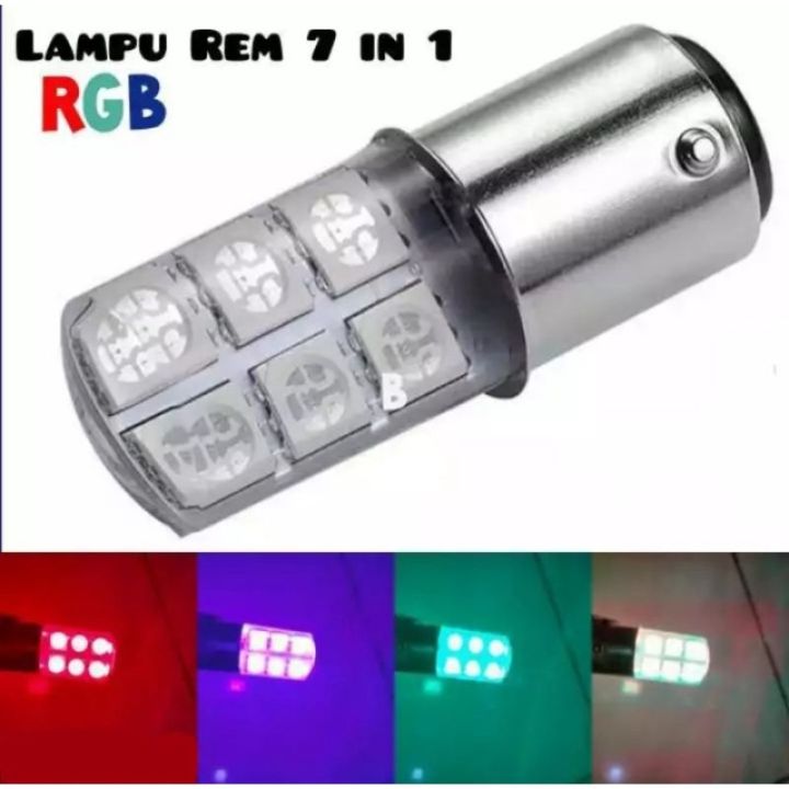 Eastjava Lampu Led Dop Stop Jelly Mata Warna Rgb Lampu Stop