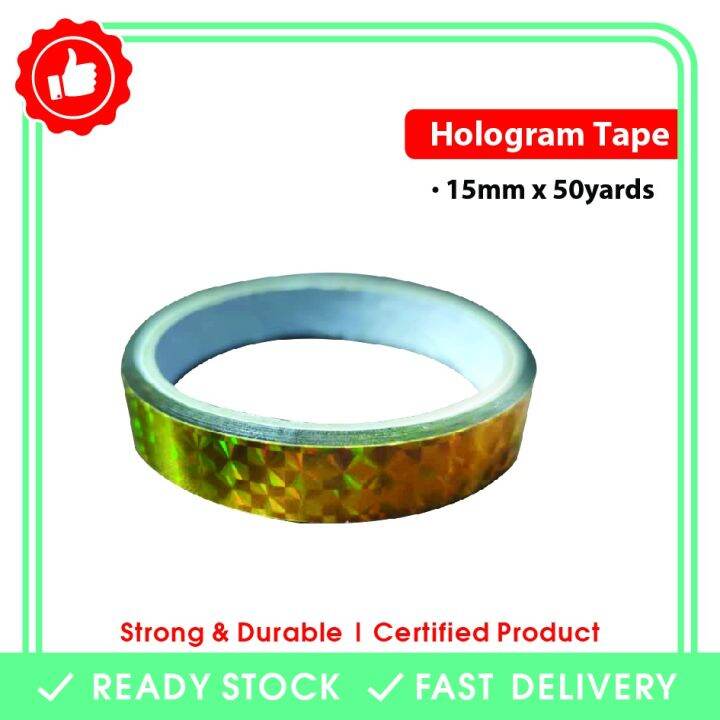 Hologram Tape Gold 15mm X 20m Lazada