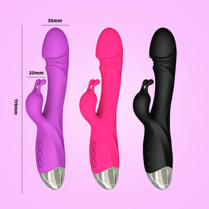 Handheld Thrusting Dildo Vibrator For Women Clit Licking Toy Adult Sex