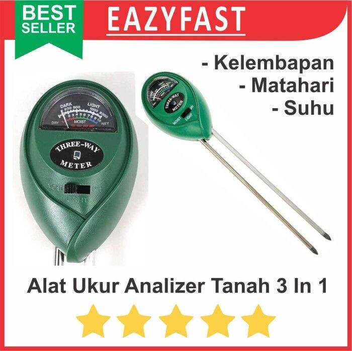 Soil Meter In Analyzer Alat Ukur Tanah Ph Moisture Kelembaban