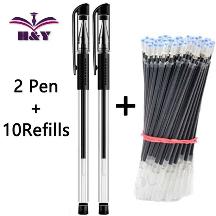 Pen Refill Ballpen Set Organizer Carbon Pen Gel Pen Black Mm