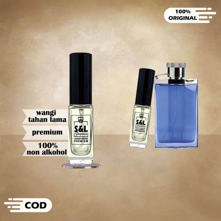 S L Parfume Dnhil Blue Premium Parfum Pria Tahan Lama 24 Jam Terwangi