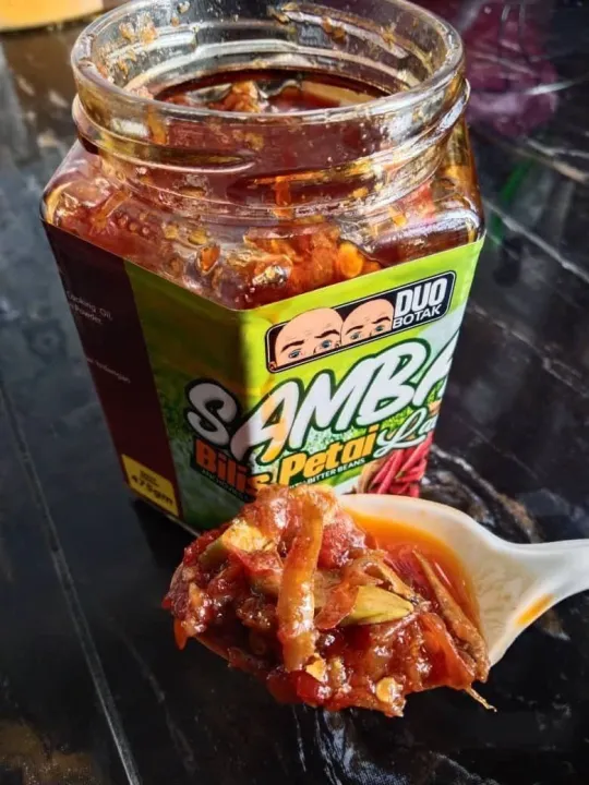 Sambal Duo Botak Sambal Ikan Bilis Petai Gm Botol Lazada