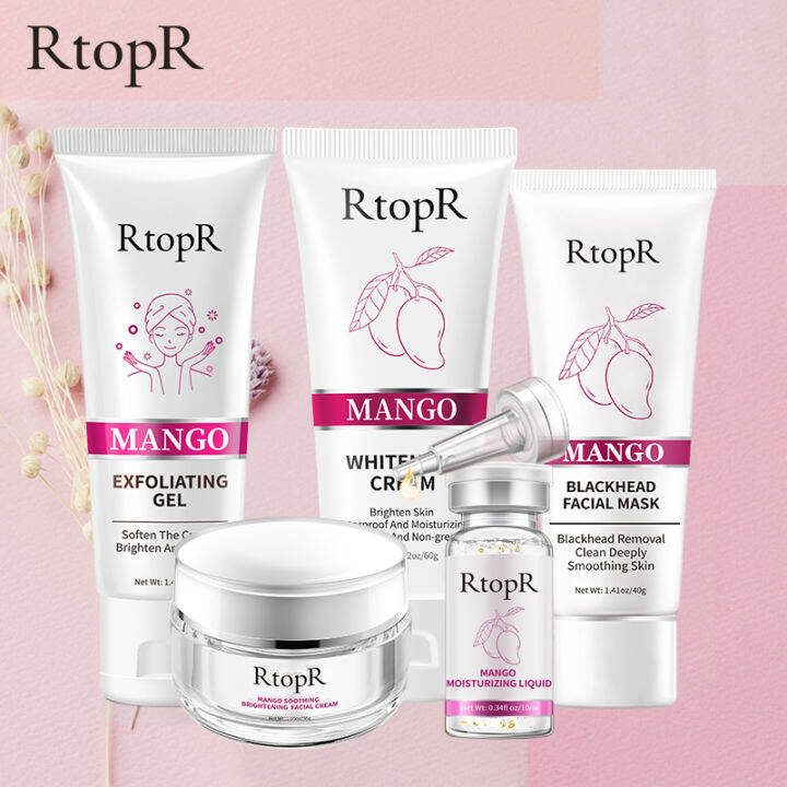 RtopR Mango Cleansing And Moisturizing Set Exfoliating Cream Bright