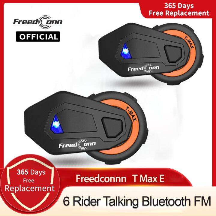 Freedconn T MAX E Motorcycle 1000M 6 Riders Group Talking Helmet