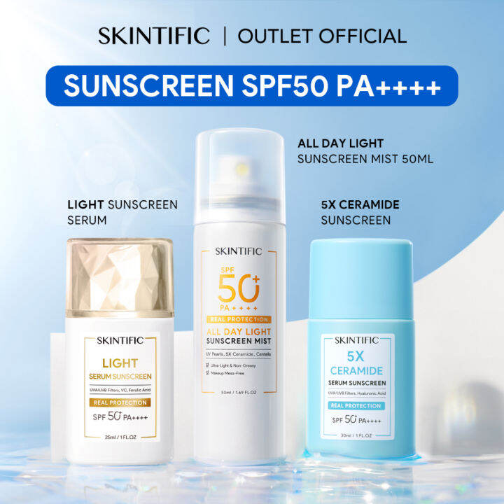 Skintific X Ceramide Serum Sunscreen Spf Pa Skincare Sunblock