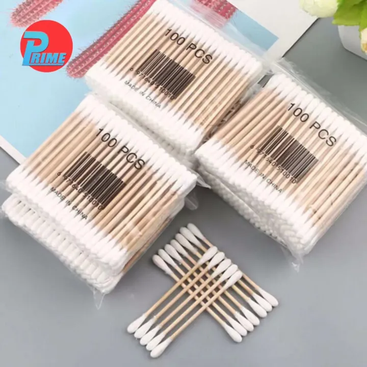 PRIME Wood Cotton Buds Swab Applicator Stick Lazada PH