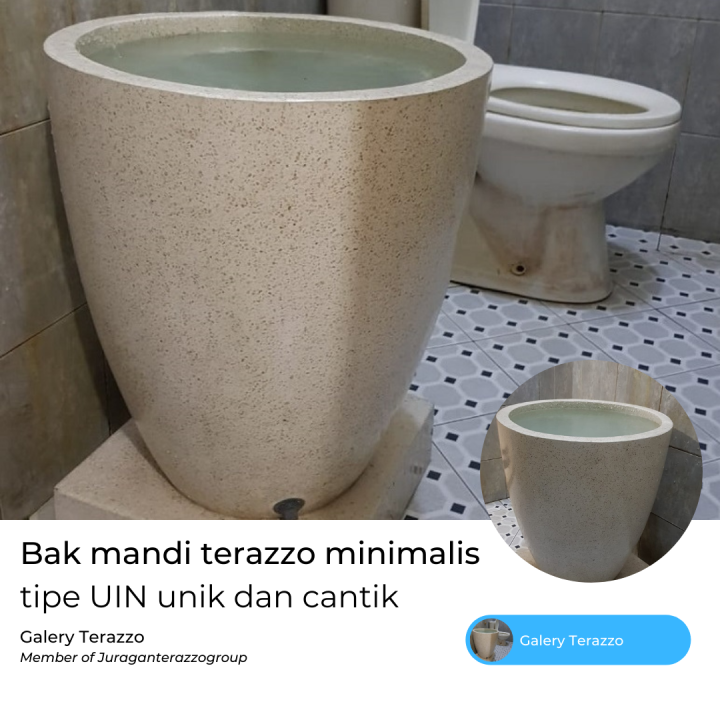 Bak Mandi Terazzo Minimalis Tipe UIN Unik Dan Cantik Lazada Indonesia