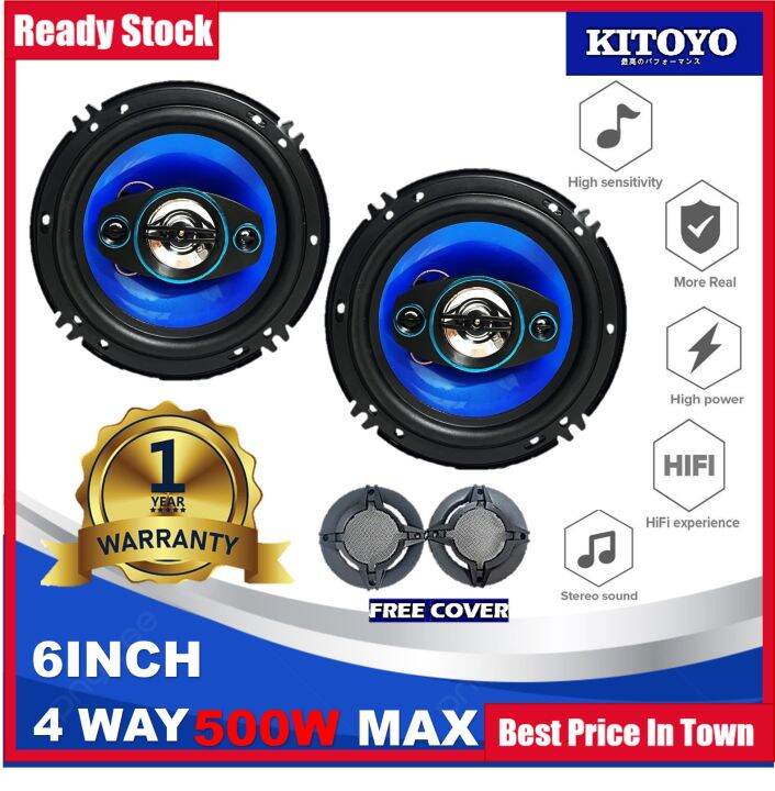 Kitoyo Speaker Kereta Inch Way W Car Speaker Perodua Myvi Viva