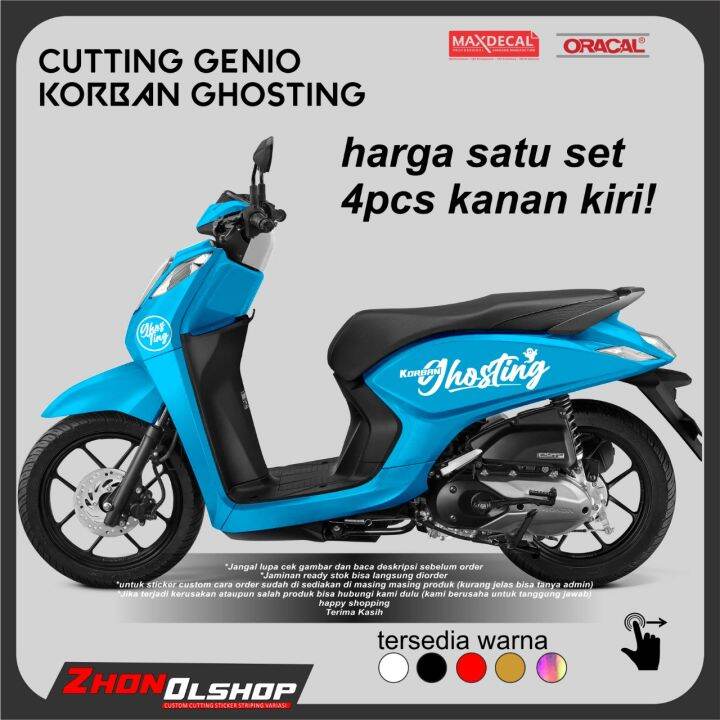 STICKER CUTTING KORBAN GHOSTING STRIPING VARIASI BUAT DI ALL BODI MOTOR