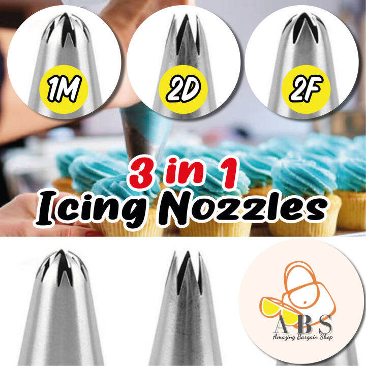 Abs In Cake Tips Set Cream Decoration Icing Piping Pastry Nozzles