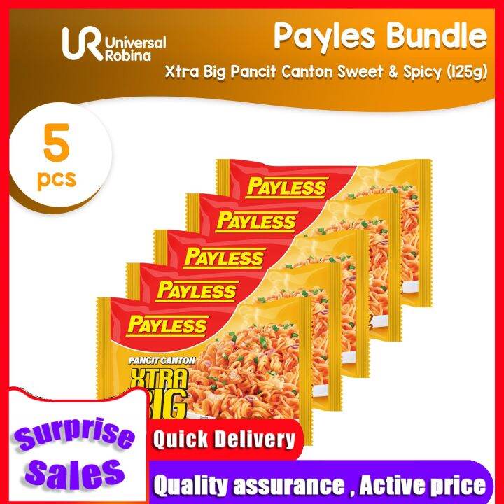 5 X Payless Xtra Big Pancit Canton Sweet Spicy 125g Lazada PH