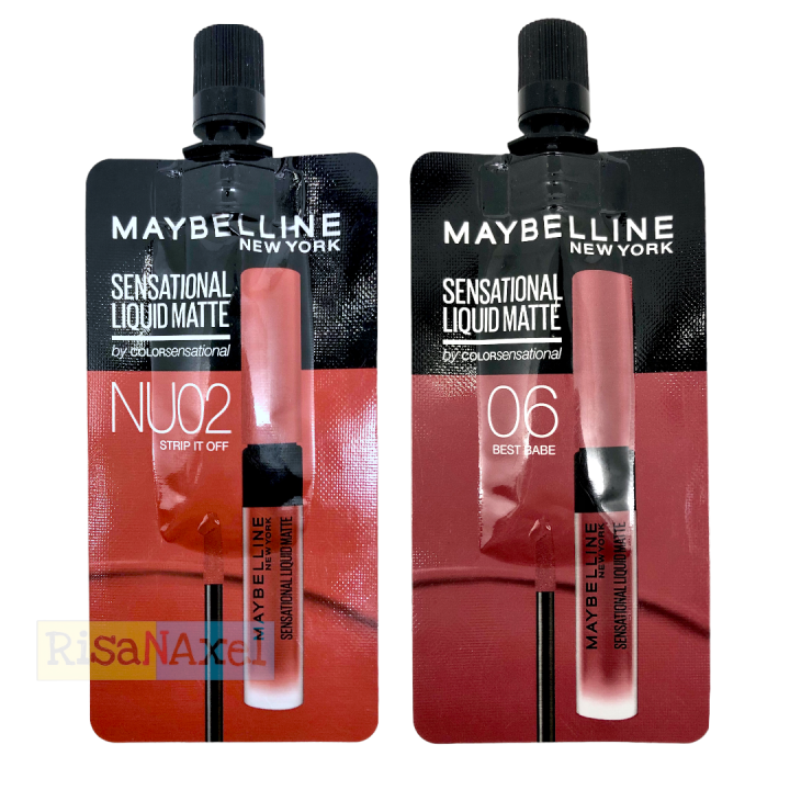 Maybelline Sensational Liquid Matte 2ml Lazada Indonesia