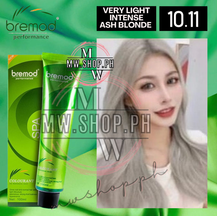 Bremod Hair Color Very Light Intense Ash Blonde Ml Set With