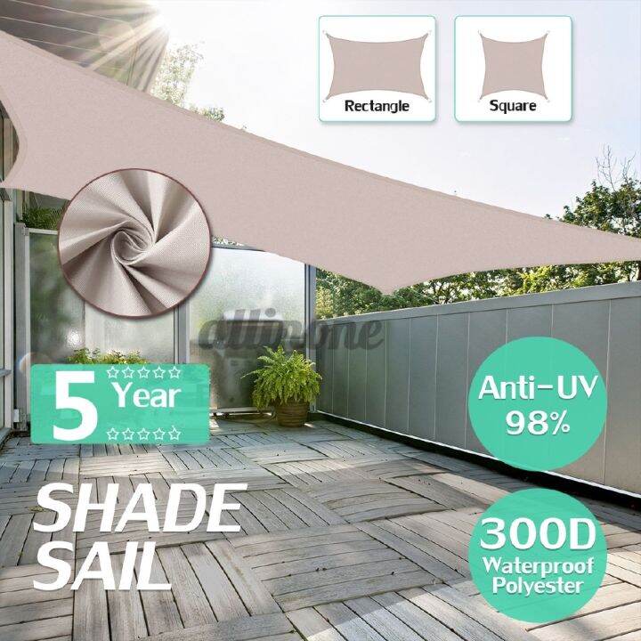 Sun Shade Triangle D Square Sail Garden Canopy Patio Cover Uv Block