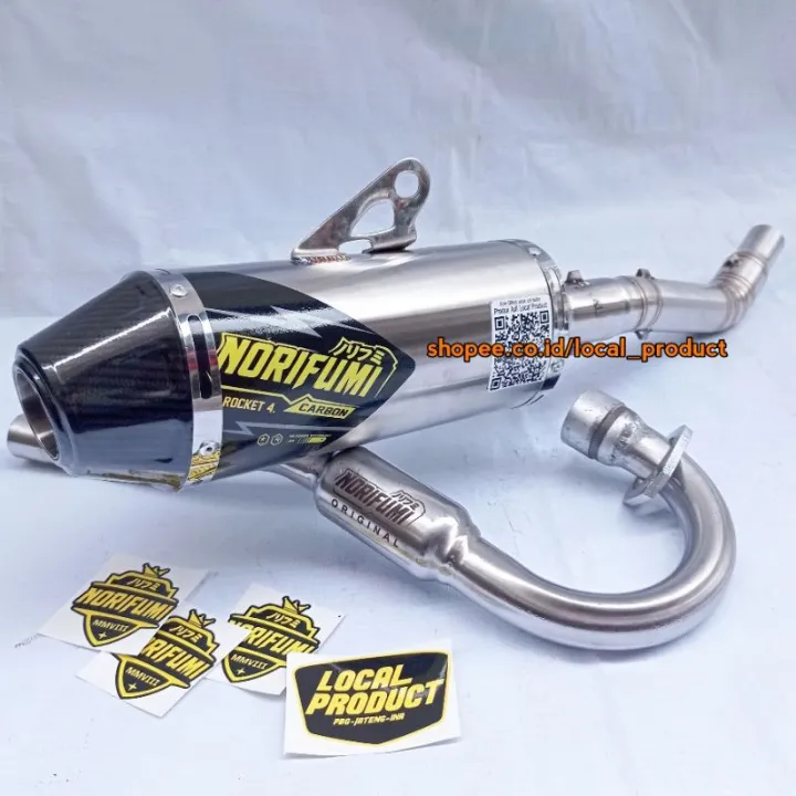 Knalpot Norifumi Roket 4 Carbon PNP Crf Klx Dtracker Wr155 Knalpot