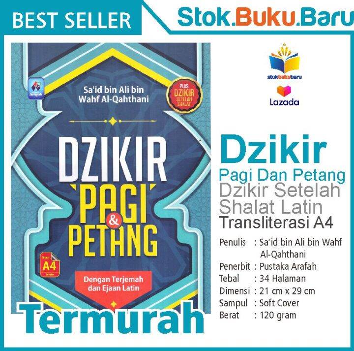 Buku Dzikir Pagi Dan Petang Dzikir Setelah Shalat Latin Transliterasi