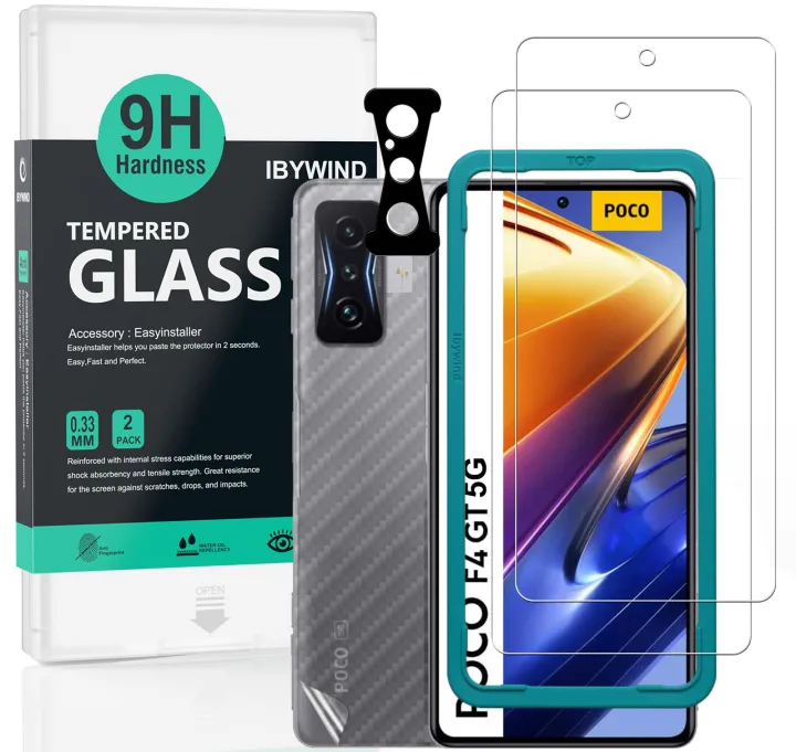 Ibywind Poco F4 GT 5G Transparent 2PCS Pack Tempered Glass Screen