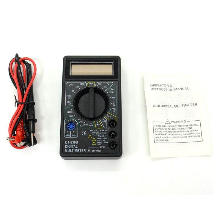 Digital Multimeter Dt B Lcd Test Dc Ac Voltage Dc Resistance Tester