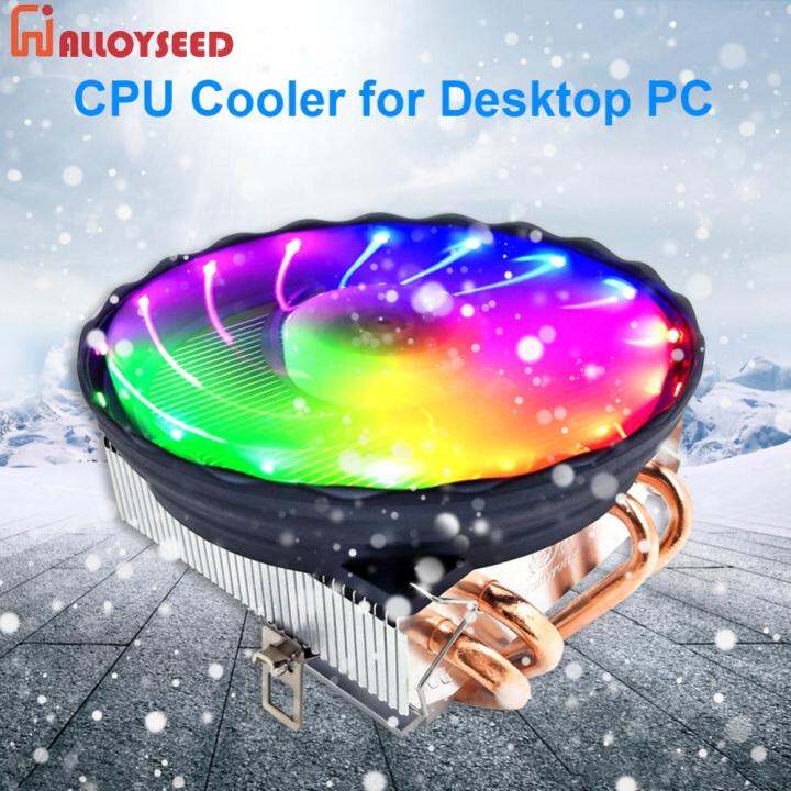 Snowman Heat Pipes Cpu Cooler Mm Pwm Pin Pc Radiator Quiet