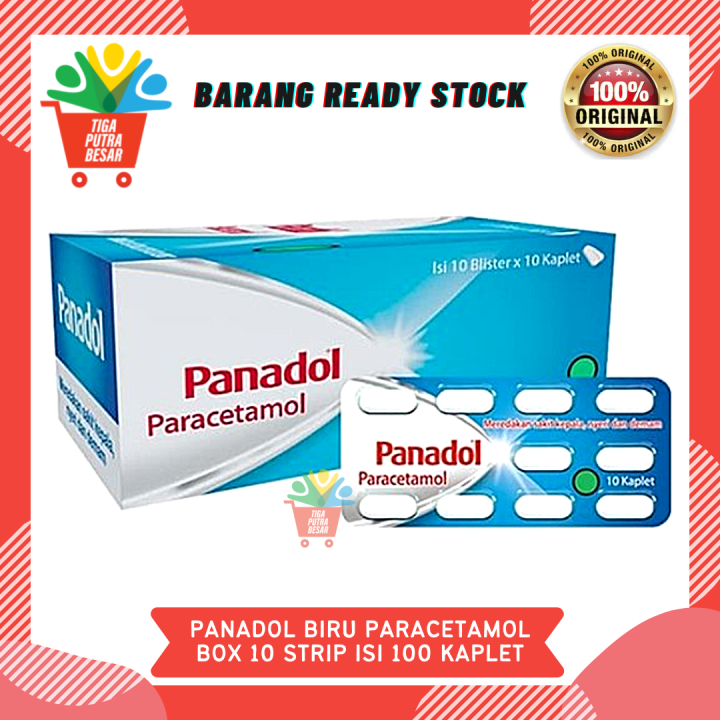 PANADOL BIRU PARACETAMOL 500 MG BOX 10 STRIP ISI 100 KAPLET Lazada