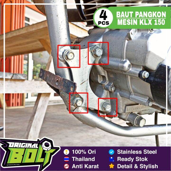 Baut Pangkon Mesin Probolt HENG THAILAND Kawasaki Klx 150 Lazada