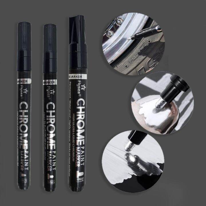 Electroplating Mirror Pen Liquid Reflective Waterproof Metal Chrome