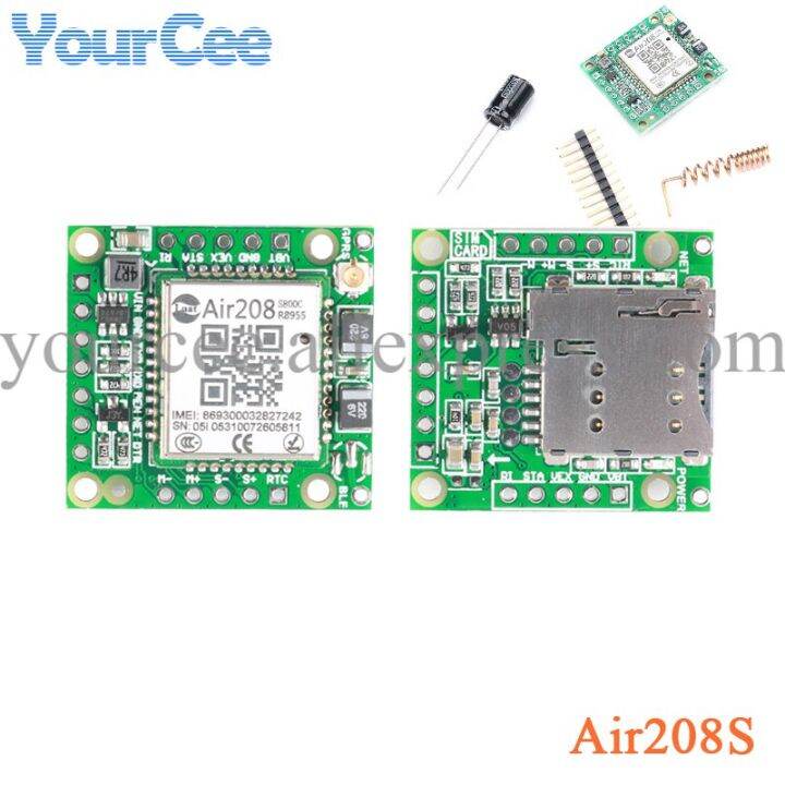 GPRS GSM Module Air208S Micro SIM Card Core Board 2G Quad Band TTL