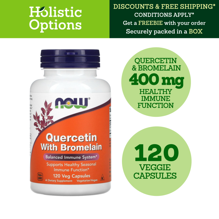 Now Foods Quercetin Mg With Bromelain Mg Veg Capsules