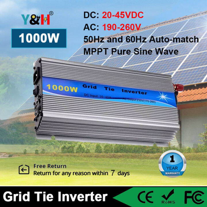 Y H W Grid Tie Inverter Stackable Dc V Input Ac V Mppt Sine