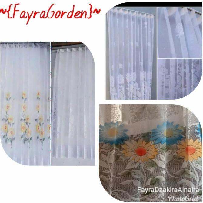 Ready Gorden Daleman Vitras Minimalis L200Cmxt200Cm Gordeng Jendela