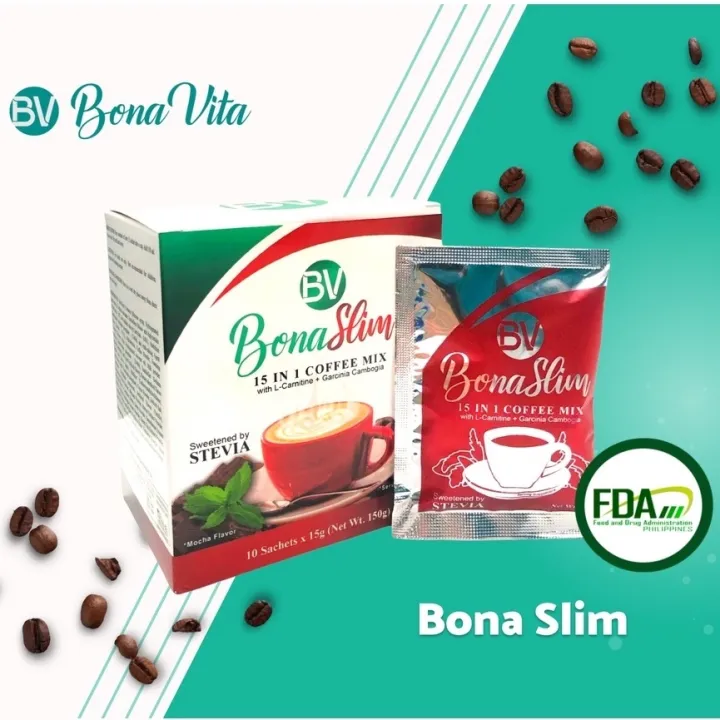 Bona Vita Bonaslim In Healthy Coffee Mocha With L Carnitine