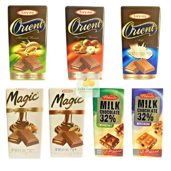 Tayas Orient Chocolate Tayas Magic Chocolate Pobeda Milk Chocolate