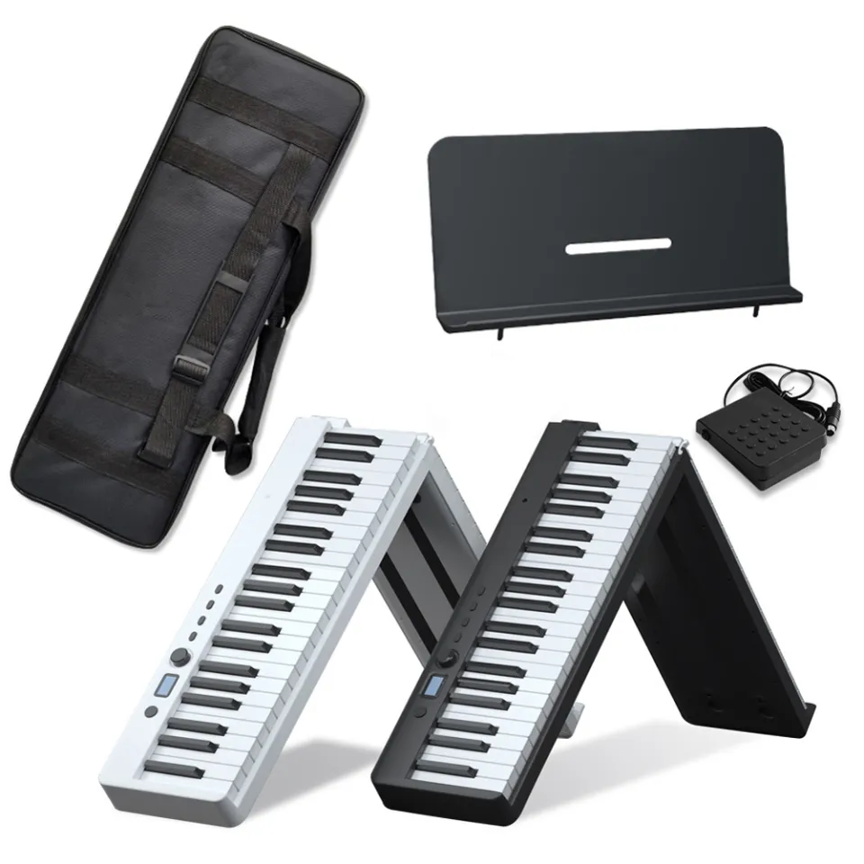 88 Key Foldable Digital Piano Full Size Semi Weighted