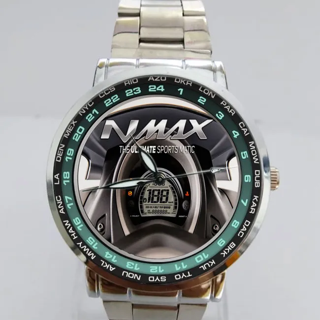 Jam Tangan Custom Stainless Nmax Yamaha Speedometer Art Lazada