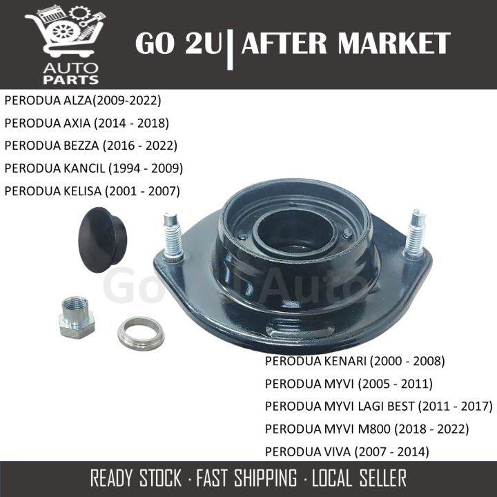 FRONT ABSORBER MOUNTING WITH CAP NUT 1SET 4PCS 48609 BZ060 PERODUA