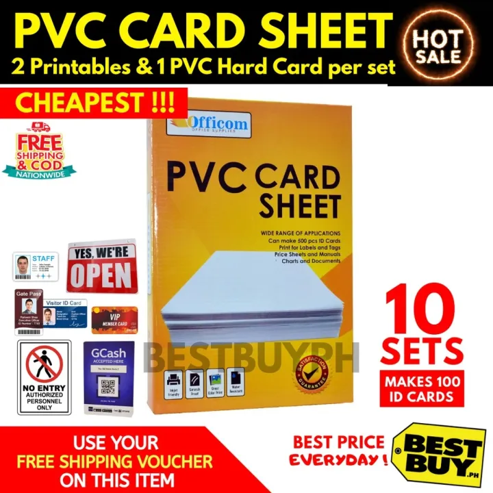 Officom Pvc Id Card Sheet S Cheapest Lazada Ph