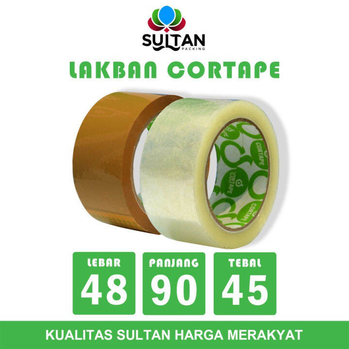 Lakban Bening Mm X Yard Opp Tape Cortape Isolasi Lazada Indonesia