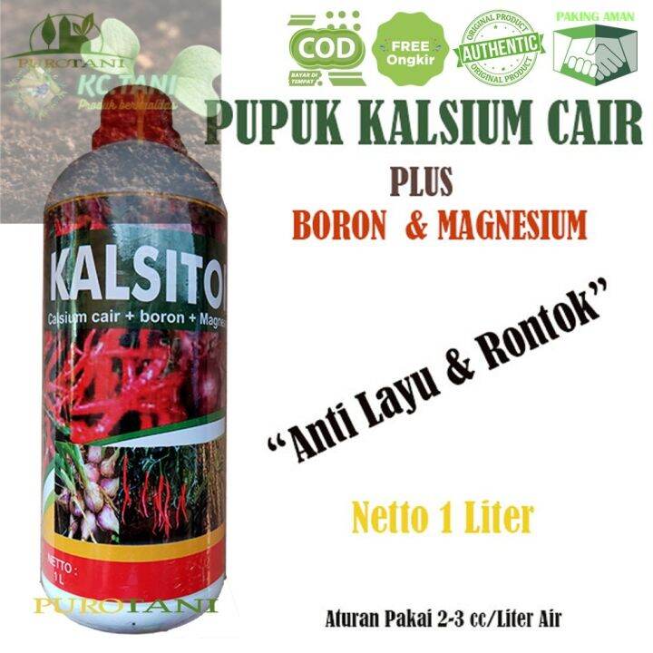 Original Pupuk Kalsium Cair Plus Boron Magnesium Kalsitor Calsium