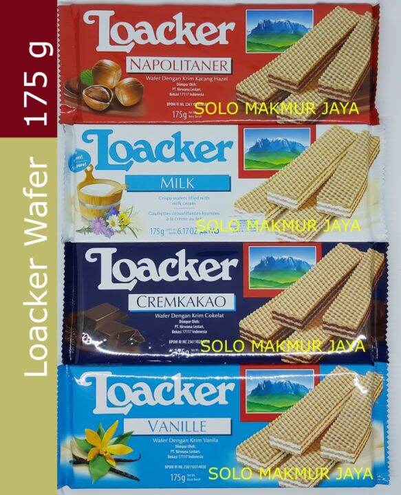 Loacker Wafer Vanille Napolitaner Milk G Lazada Indonesia