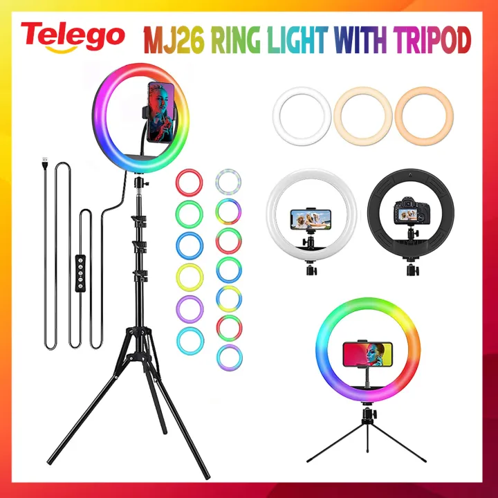 Rk Mj Tripod Mj Rgb Led Ring Light Cm Led Selfie Light